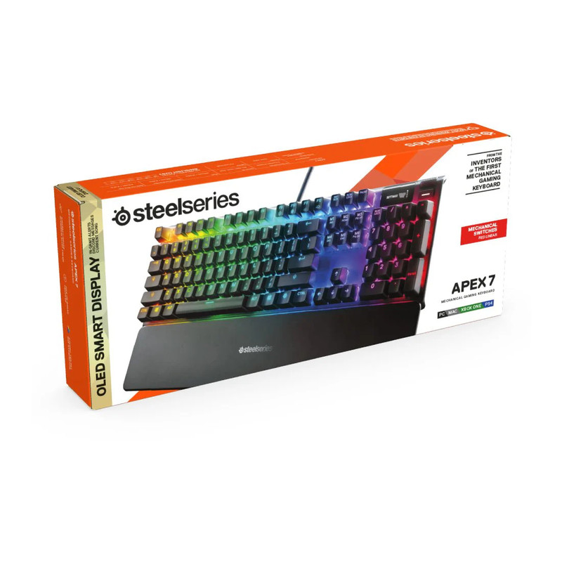 (Pre-Owned) SteelSeries Apex 7 Mechanical Gaming Keyboard - Red Switch- لوحة مفاتيح مستعملة